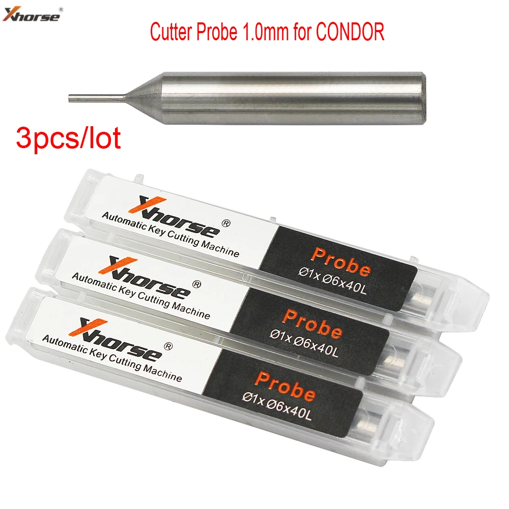 Cutter Probe 1.0mm 3pcs/lot for Xhorse CONDOR XC MINI Plus Dolphin XP-005 Dolphin XP-007 Key Cutting Machine locksmith tools,key cutting service