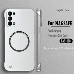 Luxury Ultra Thin Frameless Magnetic Matte Phone Case Cover - Oneplus 9 (Silver)