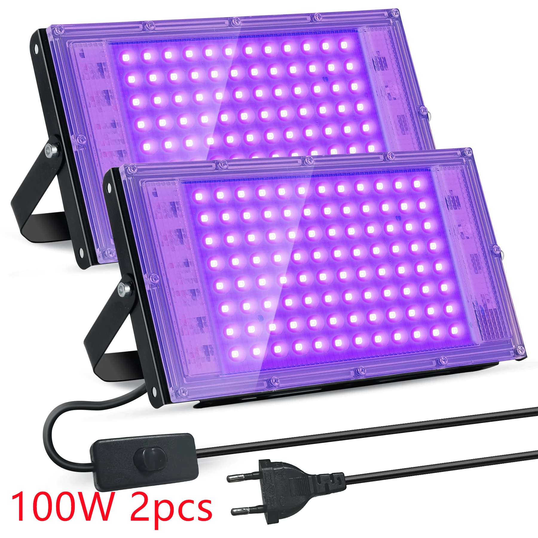 ตัวเลือกสินค้า ไฟ LED สีดำ 50W 100W 150W สำหรับกลางแจ้ง