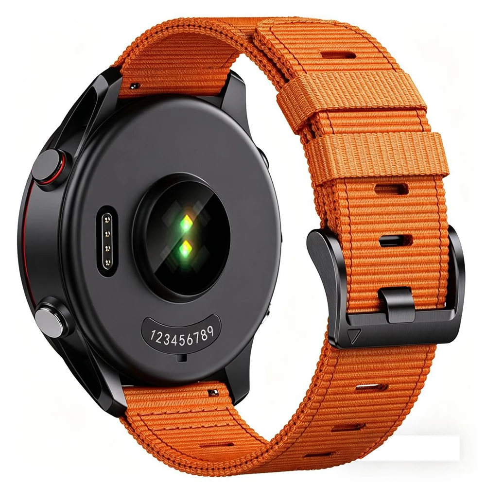 Durable Nylon Watch Band with Quick Release, 22mm Strap for Adventure Enthusiasts