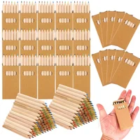 36/12pcs 8.8CM Mini Colored Pencil in Kraft Box Kawaii Kids Children Draw Pen Cute Wooden Colored Pencil for School Party Gift 1