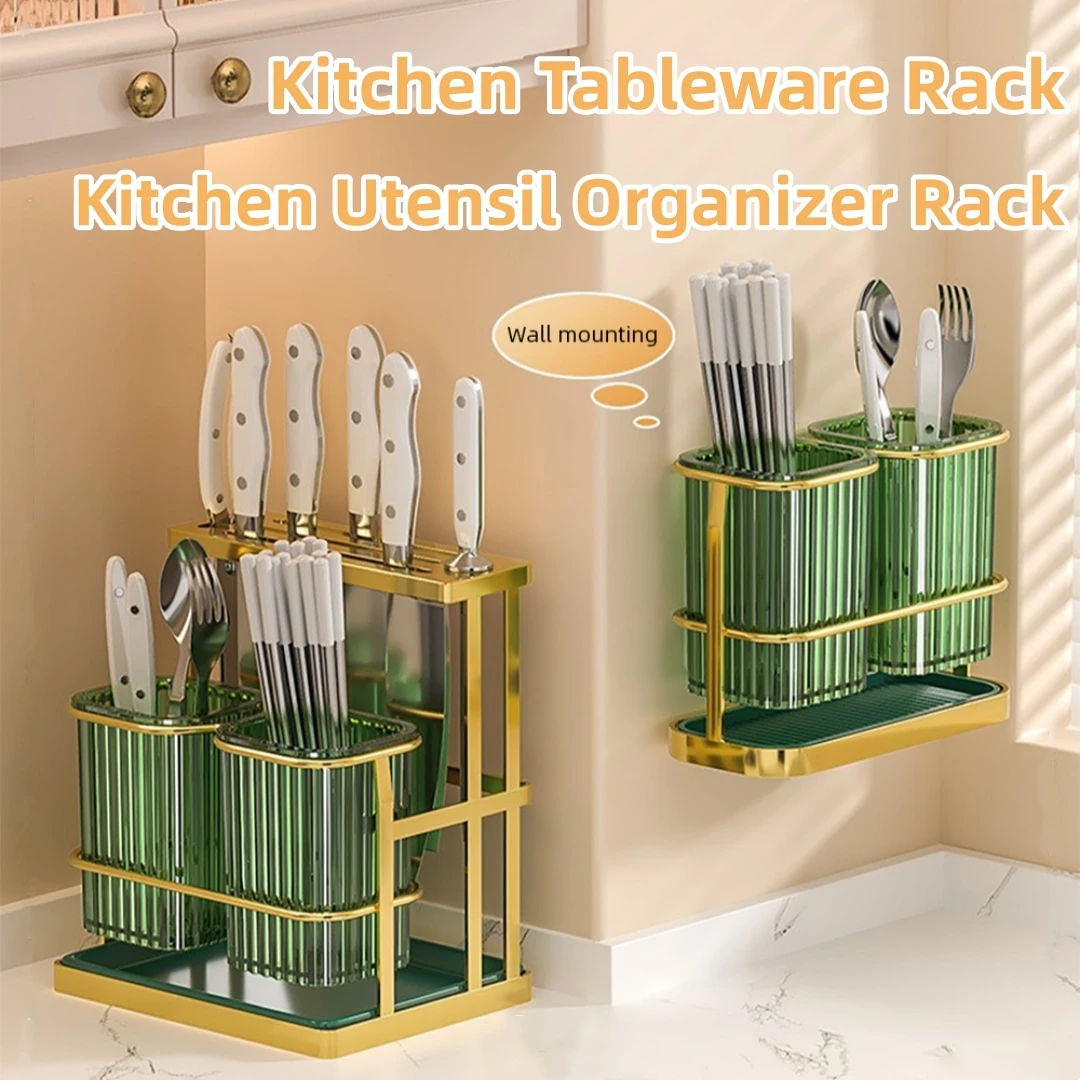 KitchenChopstickStorageRackCountertopCutleryHolderWallMounted