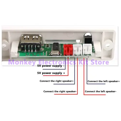 White DIY Bluetooth Speaker Electronic Kit DIY Soldering Project Electronics Kit Teaching Practice Bluetooth Stereo Speaker Kit - Image 4