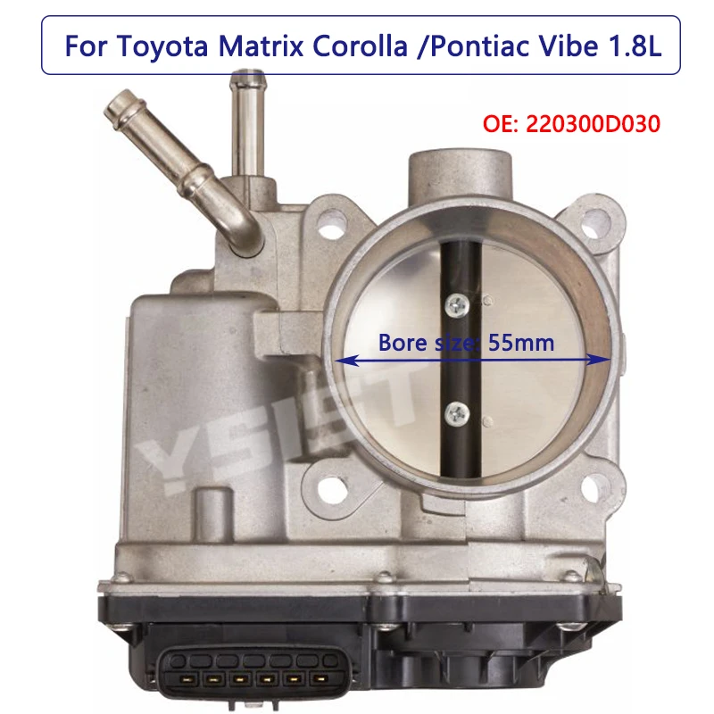 

55mm Throttle Body for Toyota Corolla Matrix Pontiac Vibe 1.8L Body Acceleration 22030-0D031 220300D030 22030-22041 2203022040