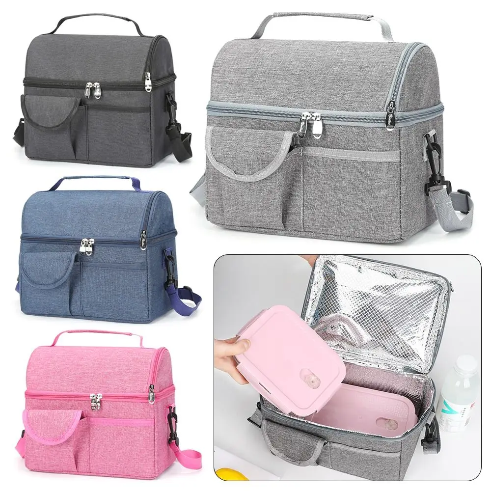 

8.4L Kids Storage Bag Picnic Lunch Box Insulated Thermal Bag Breakfast Organizer Cooler Lunch Bag