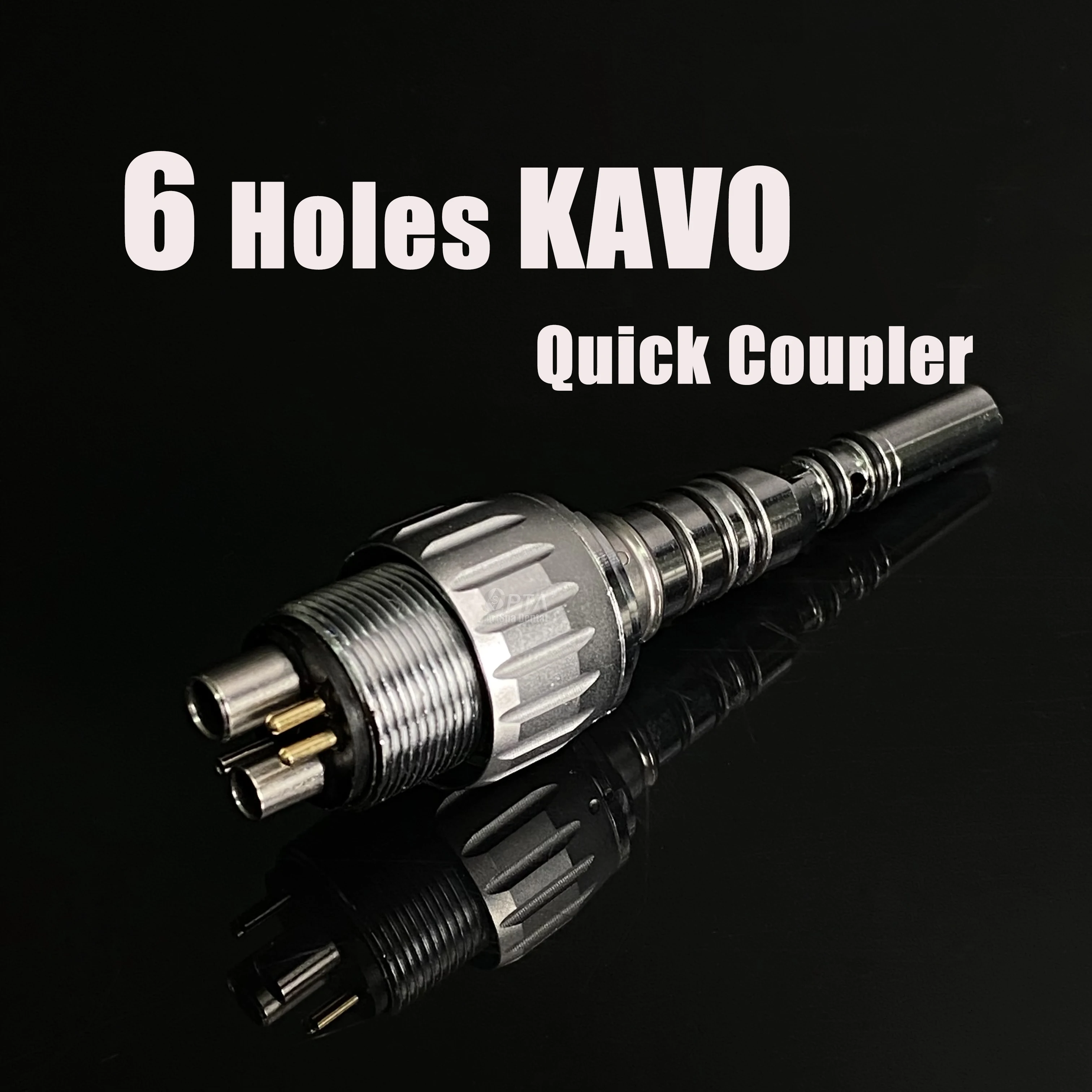 

KV Multiflex Fiber Optic Handpiece LED Coupler 6 Holes Quick Coupling Coupler Adaptor Dental Tools