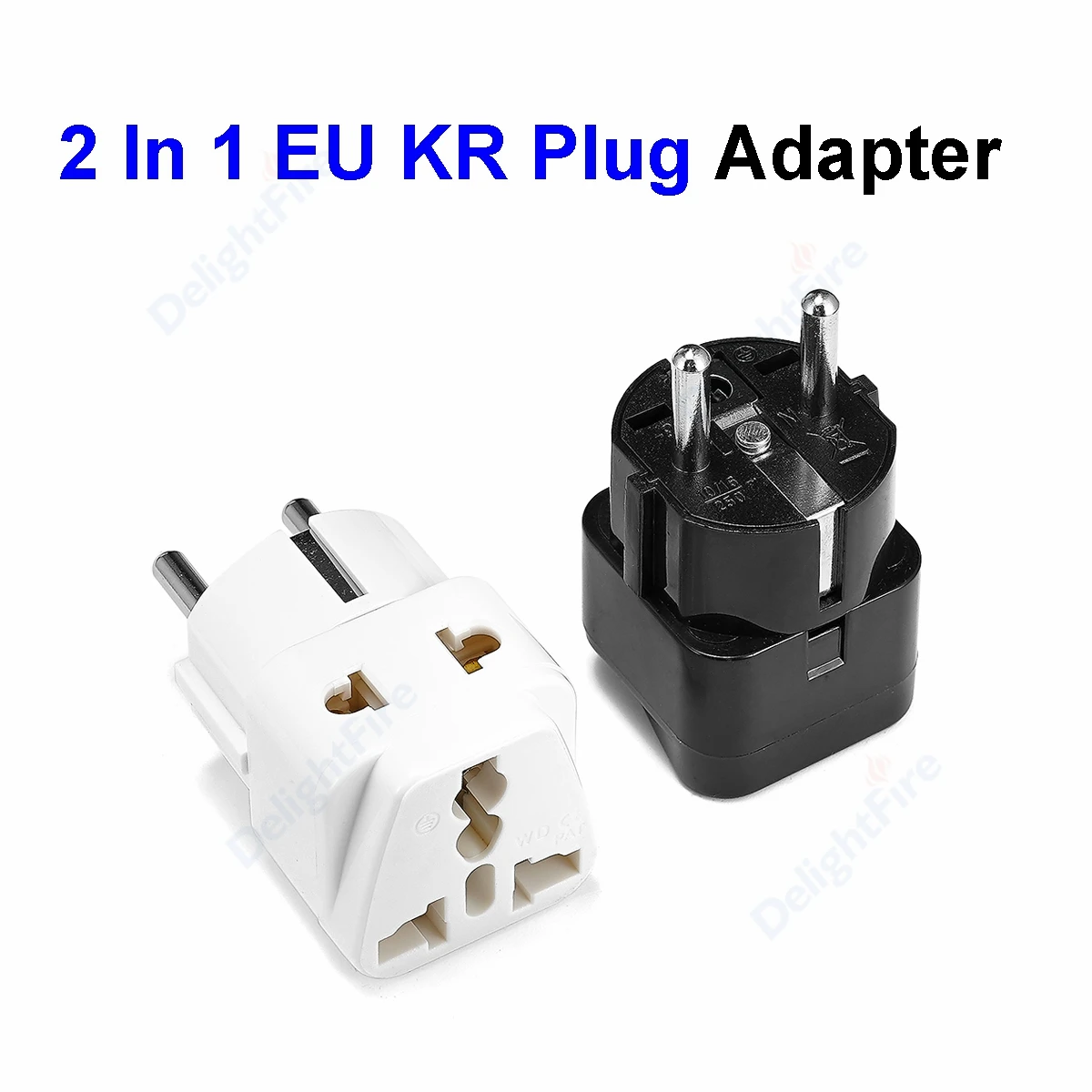 Universal EU Plug Adapter International AU UK US To EU Euro KR Travel  Adapter Electrical Plug Converter Power Socket Wholesale - AliExpress