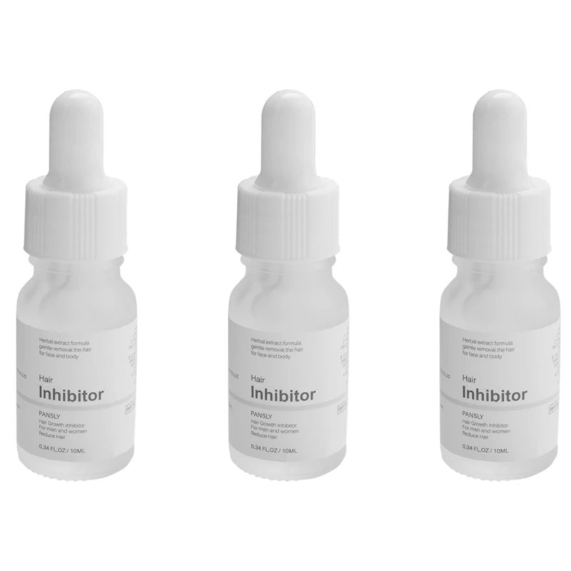 

3X Pansly Hair Removal Inhibitor Oil Permanent Depilatory Armpit Beard Legs Pubic Bikini Hair