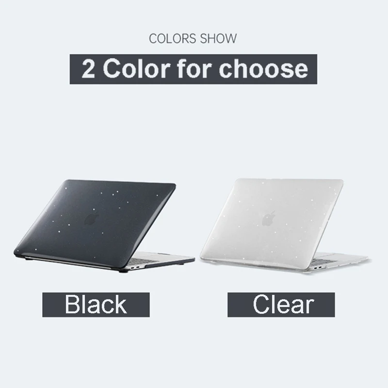Luxury Glitter Crystal Clear Cases for Mac Book Air M1 M2