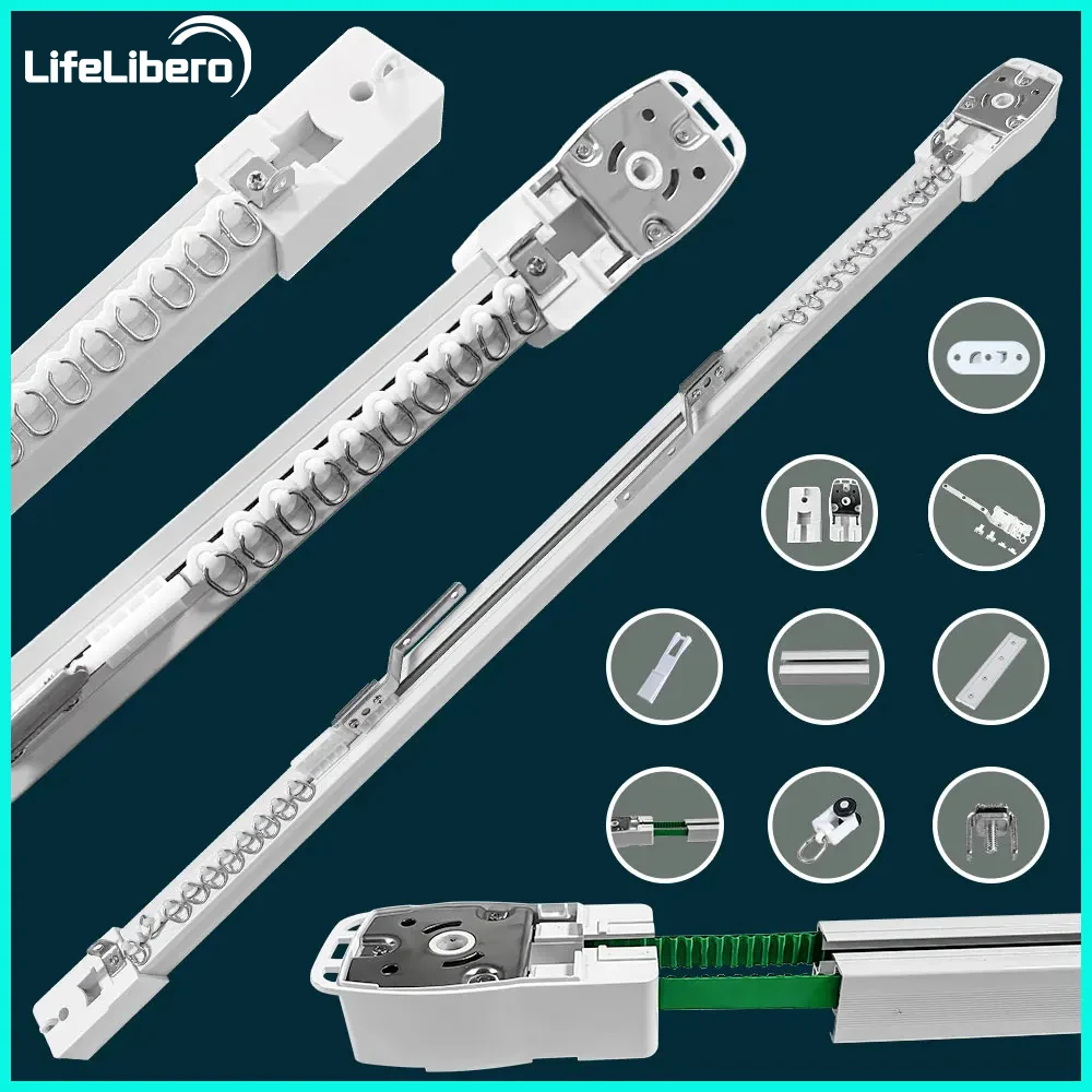 Lifelibero-rápido Personalizado Cortina Trilhos Trilha Elétrica Tuya Cortinas Inteligentes ou Dt82tv Motor Home Customizável Ziptrack Ferroviária