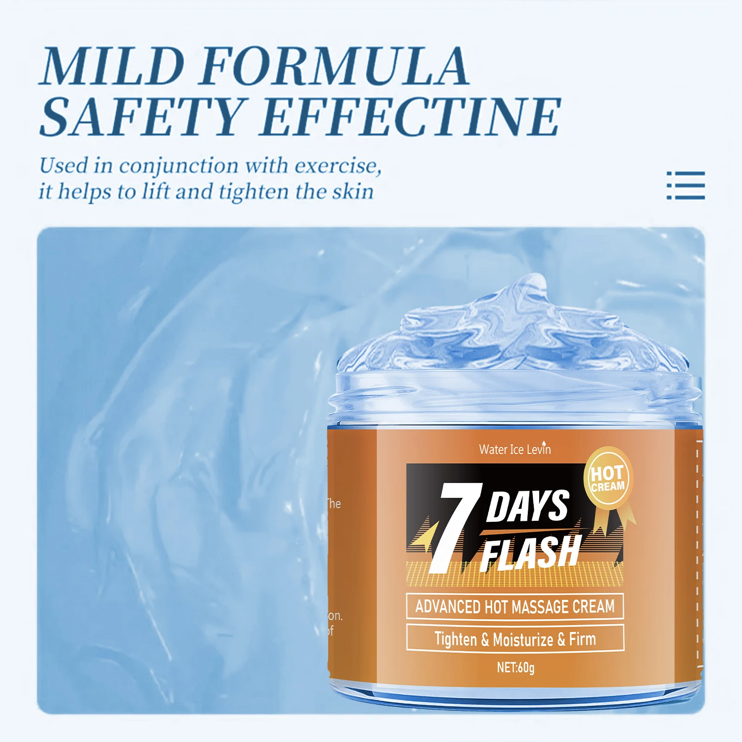 Crema da massaggio idratante da 60 g: rassodante e sollevabile, contiene curcumina ed estratto vegetale, adatta per la cura della pelle della pancia grande e rilassante, crema da massaggio per braccia e gambe 4