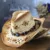 Fashion Rolled Jazz Cowboy Straw Hat Spring And Summer Men And Women Gem Strap Beach Sun Cap Outdoor Sun Shade Hollow Knight Hat 8