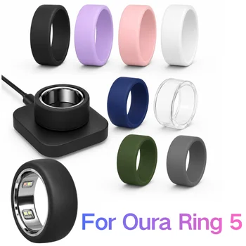 Set di 8 Anelli in Silicone Multicolore Antigraffio, Fascia Larga in Gomma Morbida, Anelli da Matrimonio, per Sport e Allenamento, Gioielli Comodi per le Dita