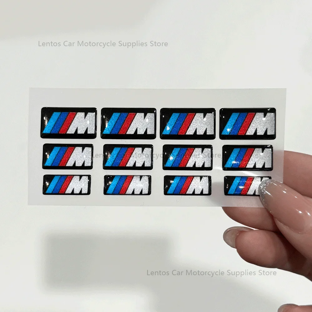 12pcs/set 3d Small Car Stickers Steering Wheel Car Emblem 3D Stickers Suitable Motorcycle Sticker