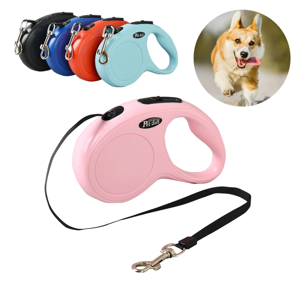Retractable Dog Leash Small Dog Pet Puppy Roulette Collar Rope 3m