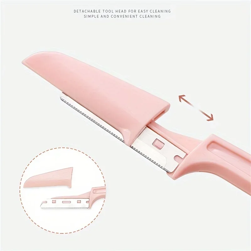Pocketknife Epilators for Women 3Pcs Eyebrow Trimmer Facial Eyebrow Profiler Hair Remover for Ladies Face Eyebrow Shape Shaver