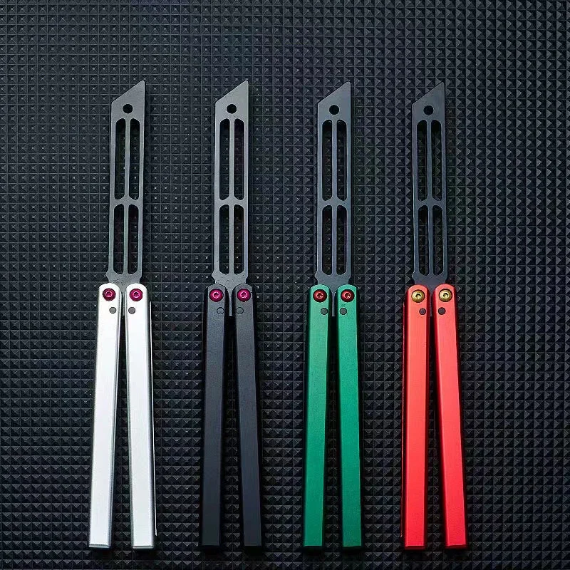 

Складной нож-бабочка Balisong Triton V2, тренировочный нож с алюминиевым каналом, из нержавеющей стали