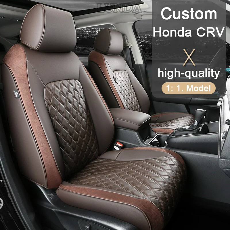 

Чехлы на автомобильные сиденья на 5 сидений для Honda CRV 2023 2024 CR-V 360 °