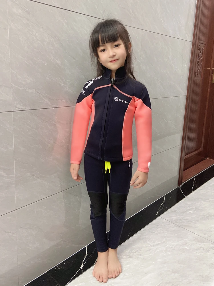 子供用フルネオプレンウェットスーツ、男の子と女の子用子供用