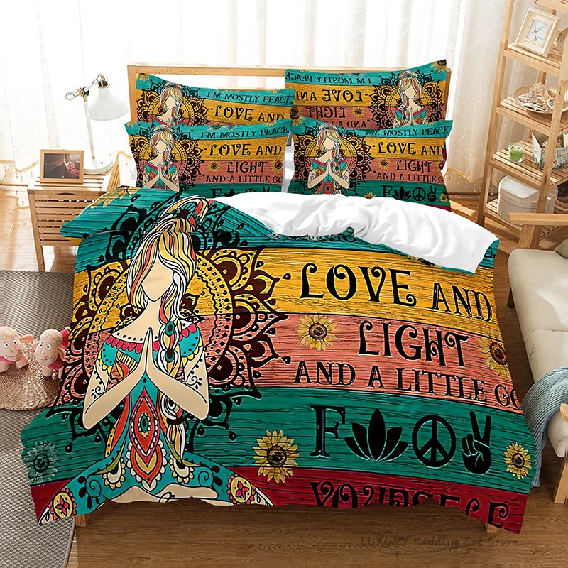 

Duvet Cover 3D Digital Bohemian Print Arabic Print Single Double Children Adult Bedding Set 3 Piece Set 220x240 Customized Size
