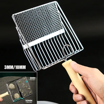 Cat Litter Shovel Stainless Steel Wooden Handle Easy To Rust Washable Kitten Litter Scoop Cats Toilet Cleaning Shovel Tool