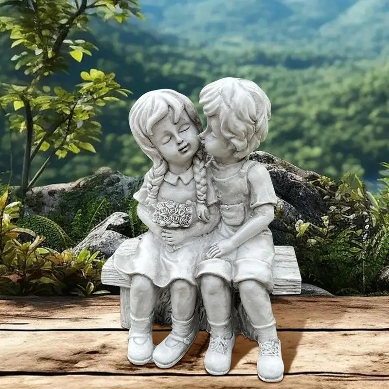 

Couple Sculpture Decorations Mini Romanic Sweet Lover Couple Figurines Miniature Craft Ornament Lovers Home Desk Decorations