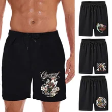 

Running Men's Shorts New Male Drawstring Shorts High Quality Samurai Print Men Breathable Gym Beach Shorts Summer Shorts