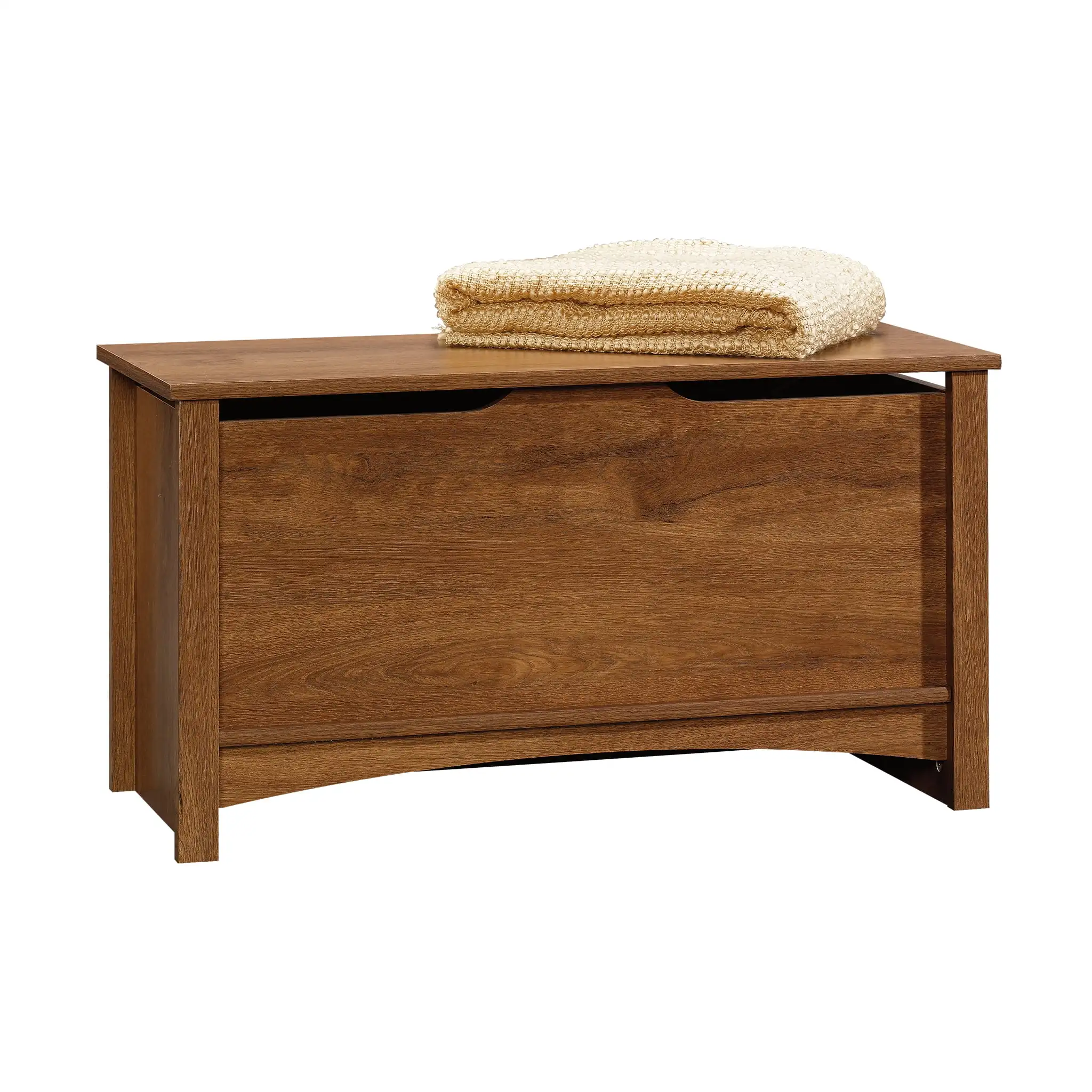 

Sauder Shoal Creek Wood Storage Chest, Oiled Oak Finish