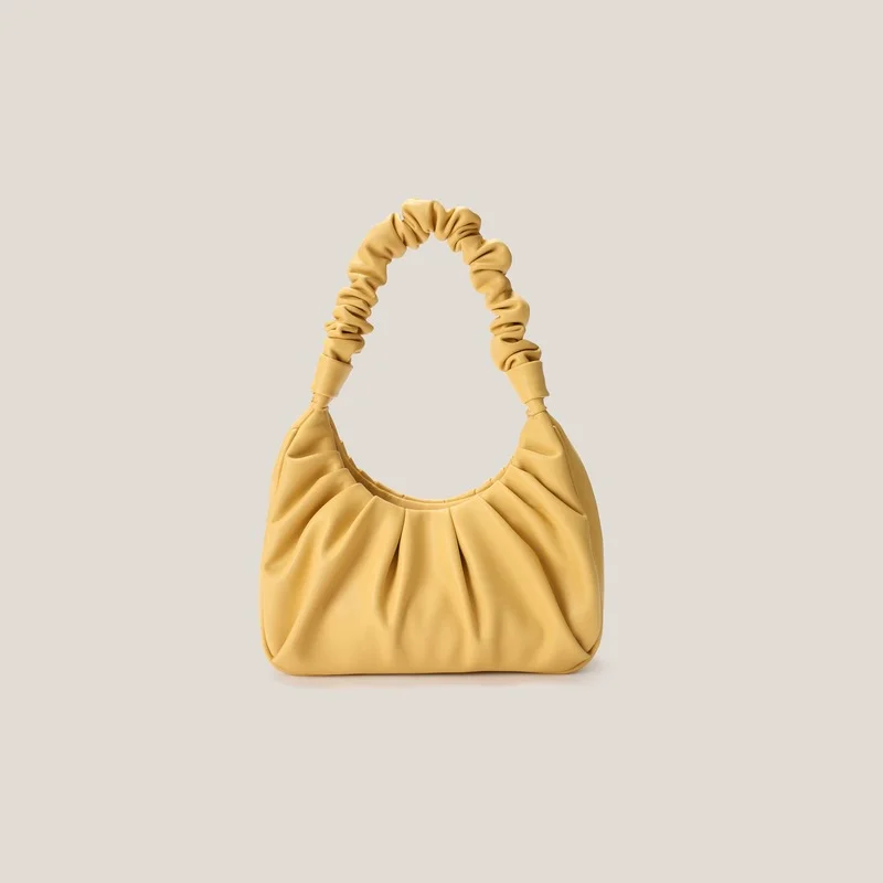 Aprxu 2022 New Candy Color Cloud Pleated Soft Women's Tote Bag Summer Handbag Shoulder Women Bag