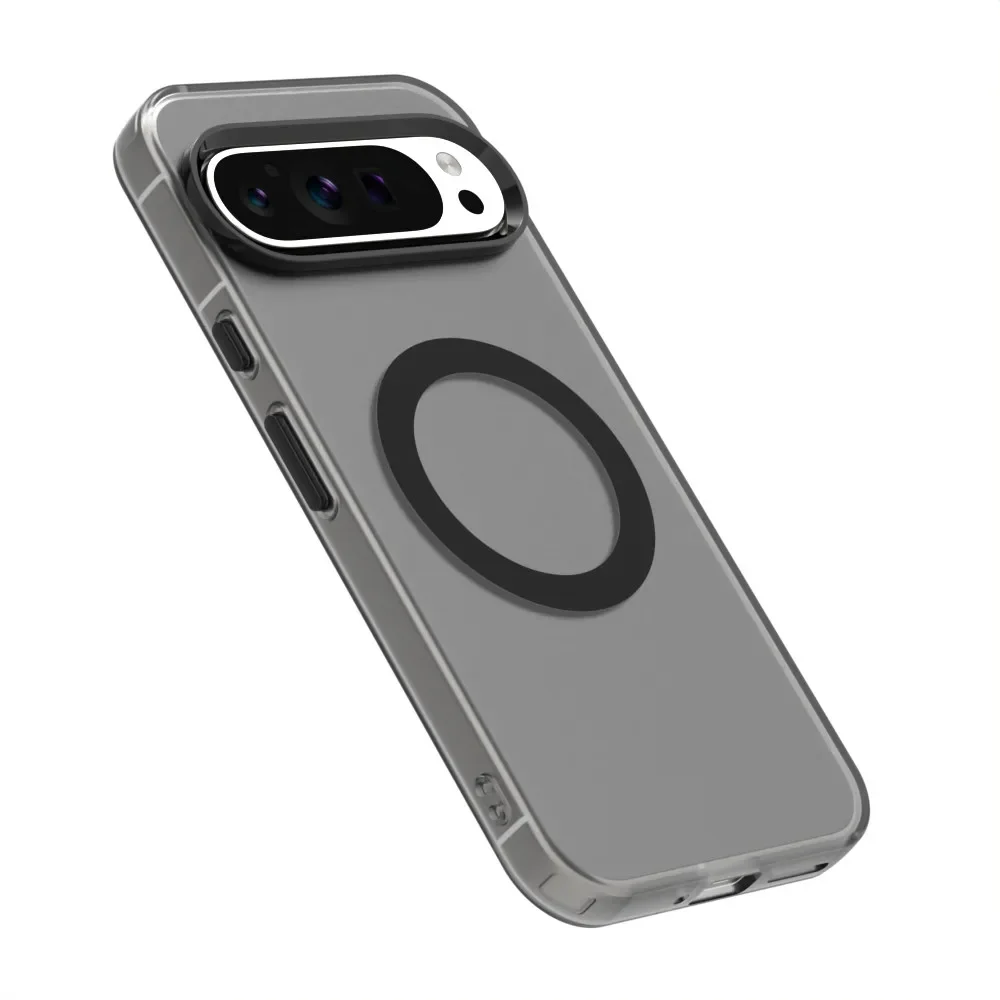 Matte Clear Magnetic Wireless Charging Shockproof Candy Color Case