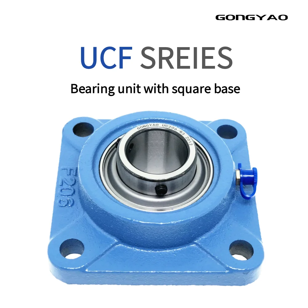 Miniature Bearings Mini Ball Bearing Self Lubricating Bearing Needle Bearings Planar Thrust Bearing Rod End Joint Bearing Ball Bearings UCF series bearing unit square base thickened weighted base high-speed operation