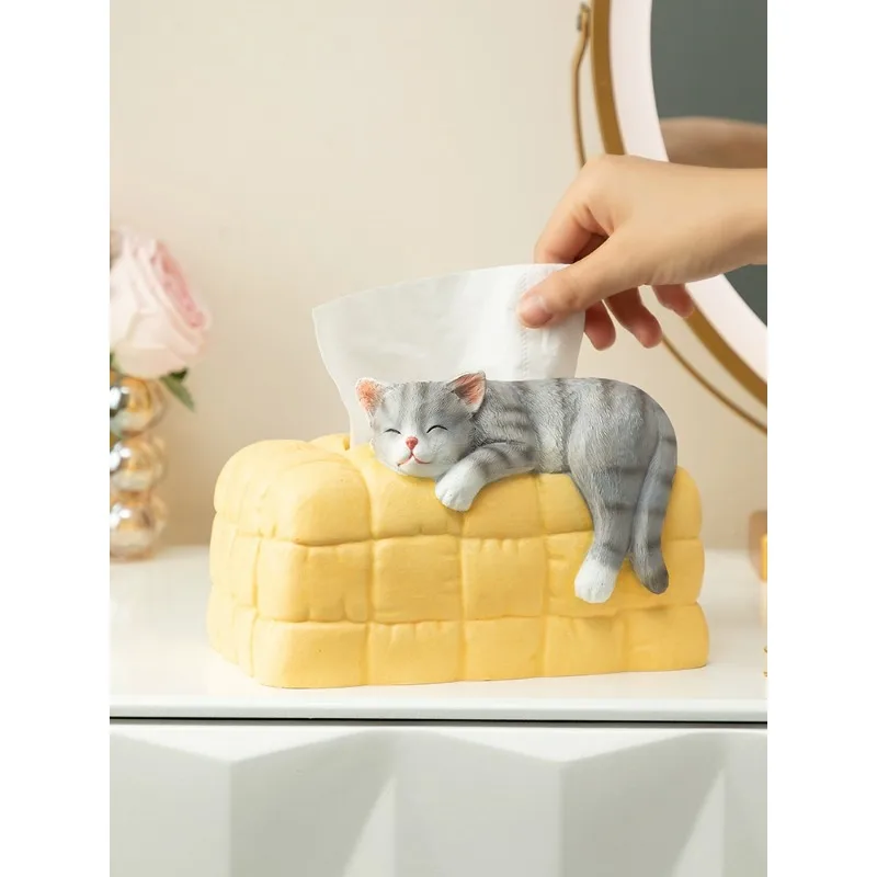 

Smart gathering cat drawer carton home living room decoration toilet bedroom coffee table ornaments creative tissue box