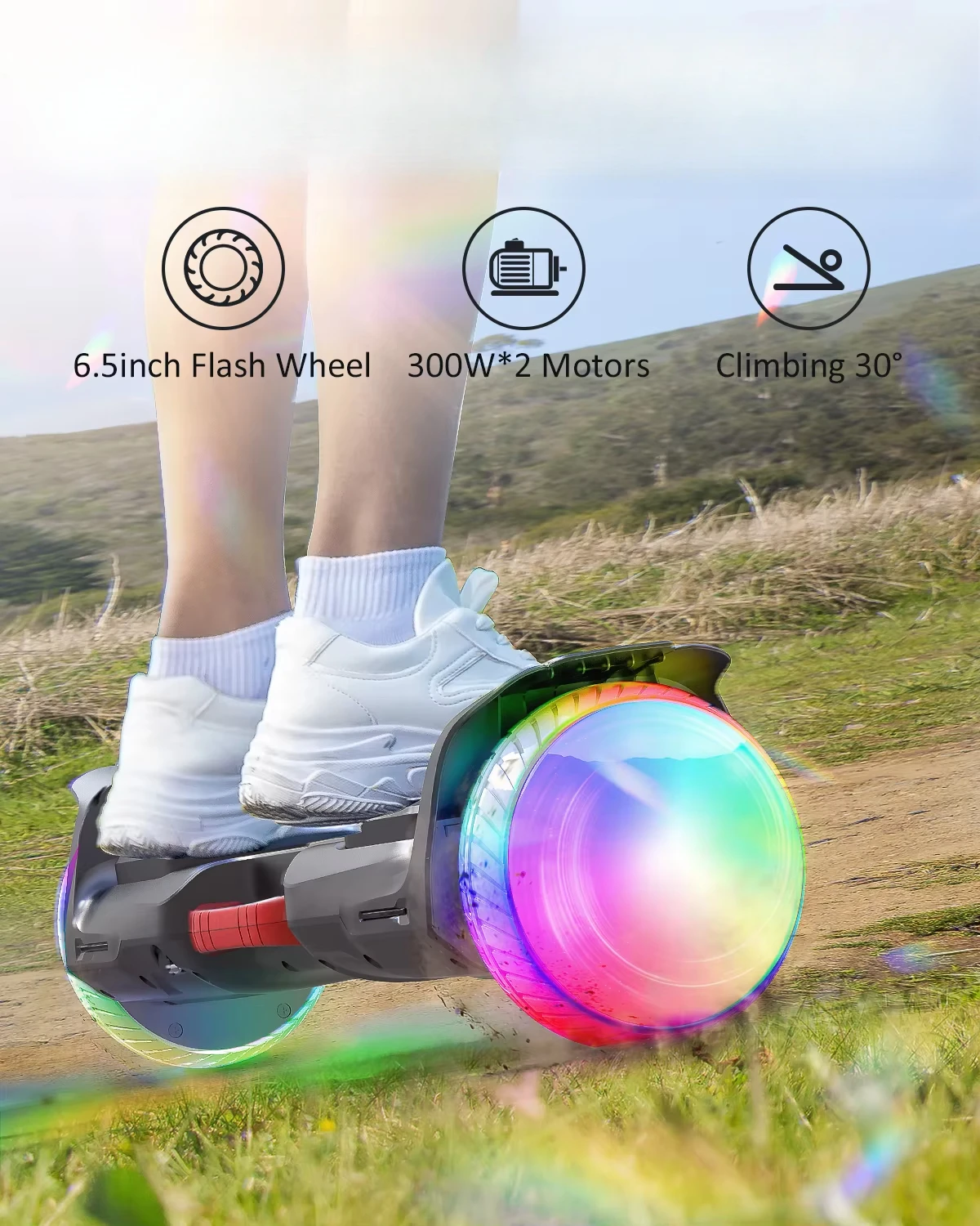 New Cold Lighting 6.5 Inch Hoverboard Electric Hoverboard Scooter