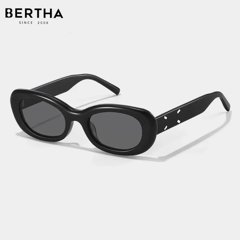 

BERTHA Sunglasses New Retro Sunglasses Premium UV Protection Glasses Women's Tide Advanced Sense Slim Elegance Eyeglass