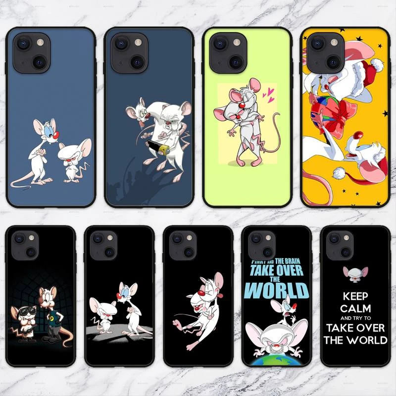 case for iphone 13  cartoon movie Pinky and the Brain Phone Case For iPhone 11 12 Mini 13 Pro XS Max X 8 7 6s Plus 5 SE XR Shell iphone 13 phone case