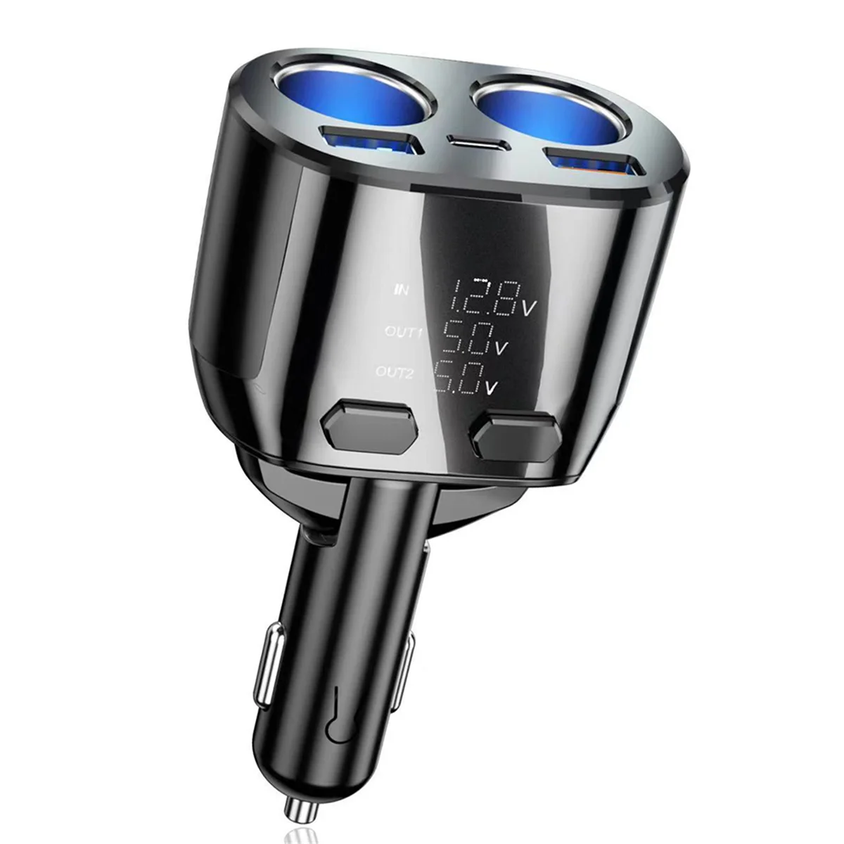 

Зарядное устройство с подсветкой, адаптер для быстрой зарядки QC3.0, для телефона, GPS-приборной панели