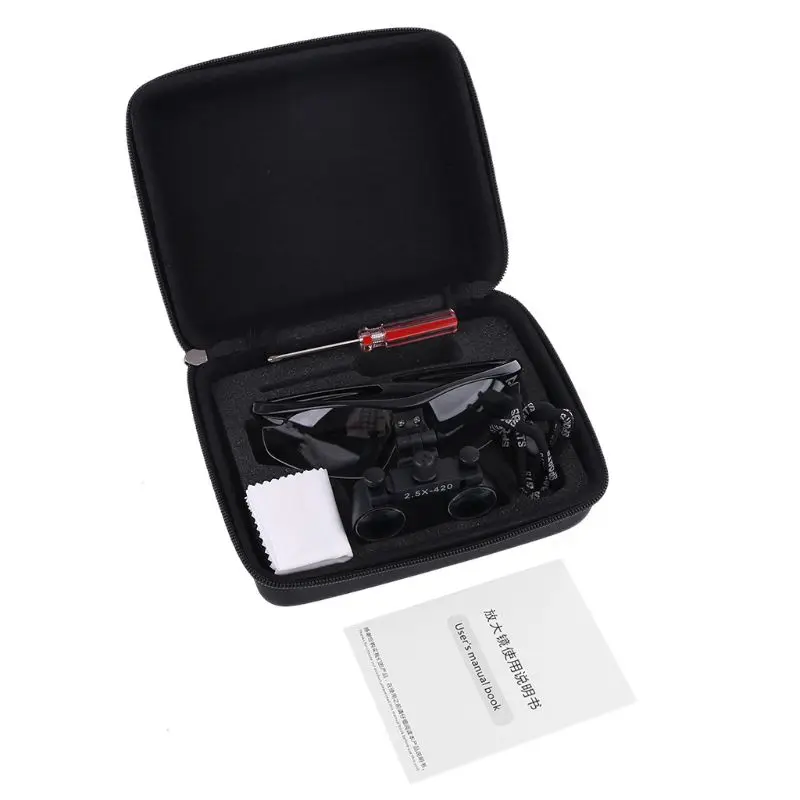 

G6DA 2.5X 3.5X Dental Loupe Binocular Magnifier Operation Loupes Metal Frame