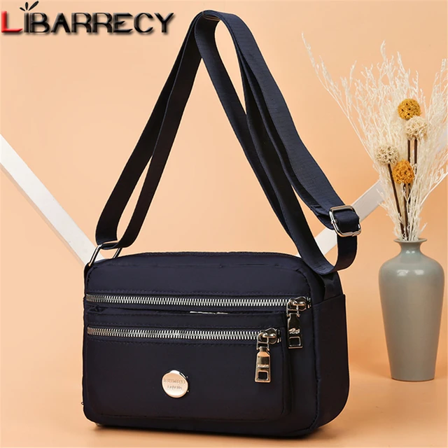 Multi Pocket Messenger Handbag Women Crossbody Bag Large Capacity Oxford  Cloth Lady Shoulder Bag Durable Lady Travel Handbag Men Casual Cross Body  Bag