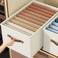 1PC Oxford Clothing and Toy Storage Box Basket Clothes Storage Uncovered Bottom Sweater Sock Bedroom Odorless Storage Cabinet 5