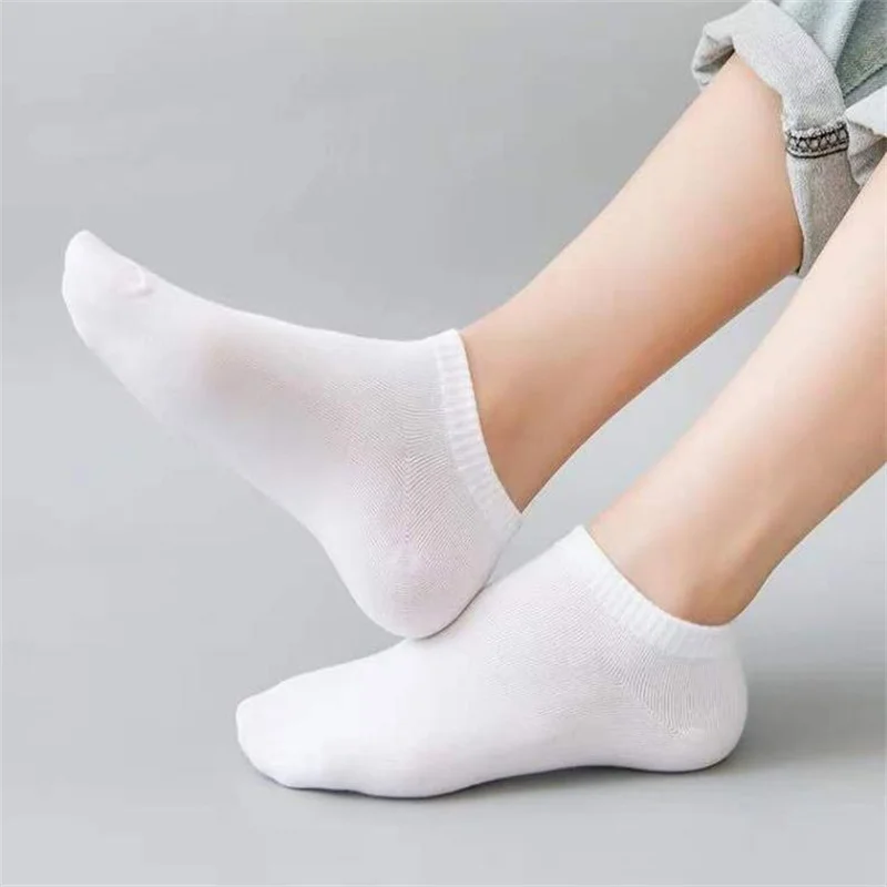 10/20/30/40 Pairs Summer Solid Low Cut Ankle Socks Men Women Sports Socks Odor Proof Sweat Absorbing Sock Man Female Hosiery Best Sellers In Sports & Entertainment