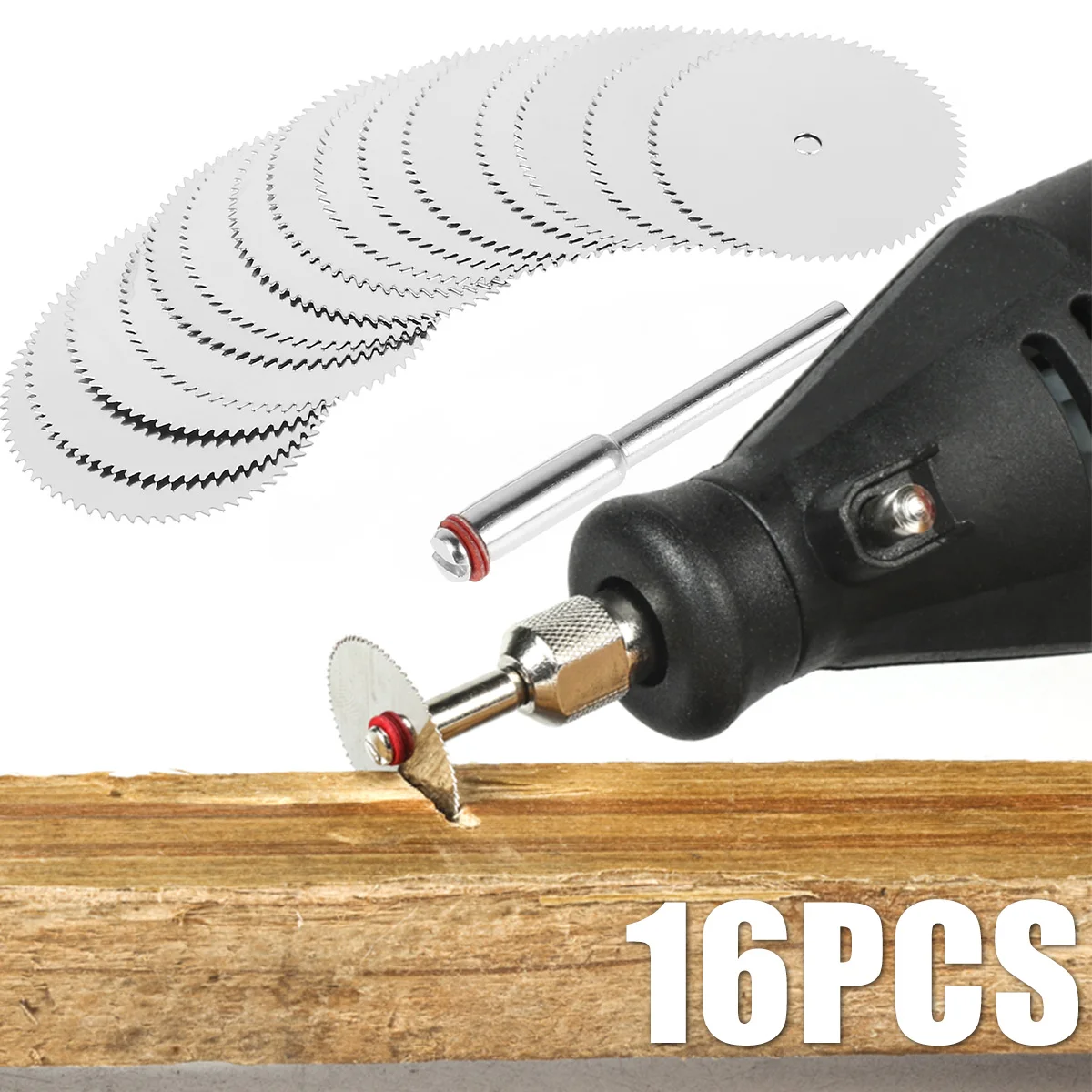 Circular Saw Blade 15Pcs 22mm Circular Saw Blade Kit Stainless Steel Cutting Wheel Disc Fast Cutting Rotary Tool Accessories for PVC Pipe
