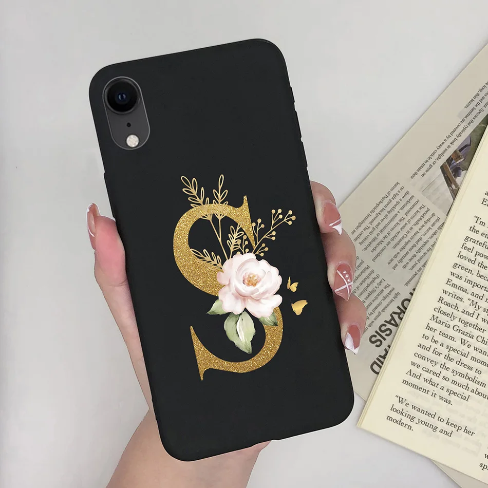 Cute Black Cat TPU Silicone Phone Case - Pretty Fashion Letters Design, Stylish Back Cover