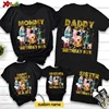 Family Matching Clothes Custom Name Black T Shirt for Family Matching Outfits Family Outfit Shirts Birthday Short Sleeve T-Shirt 1