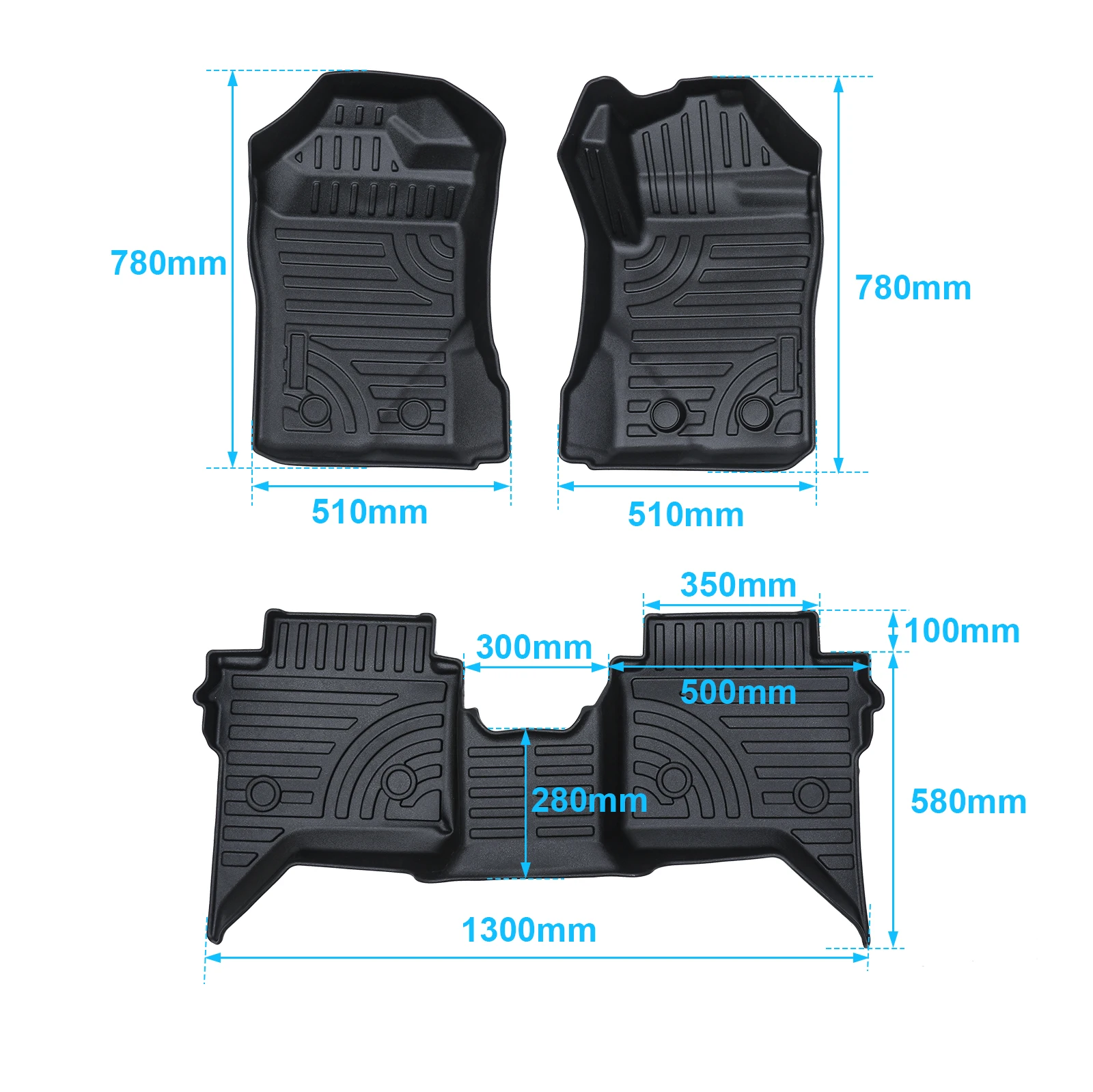 Leather Car Floor Mats for Ford Ranger T9 Fussmatten 2023 2024 Full  Coverage Custom Mats Carpets Liner Protection Accessories,Redstyle :  : Automotive