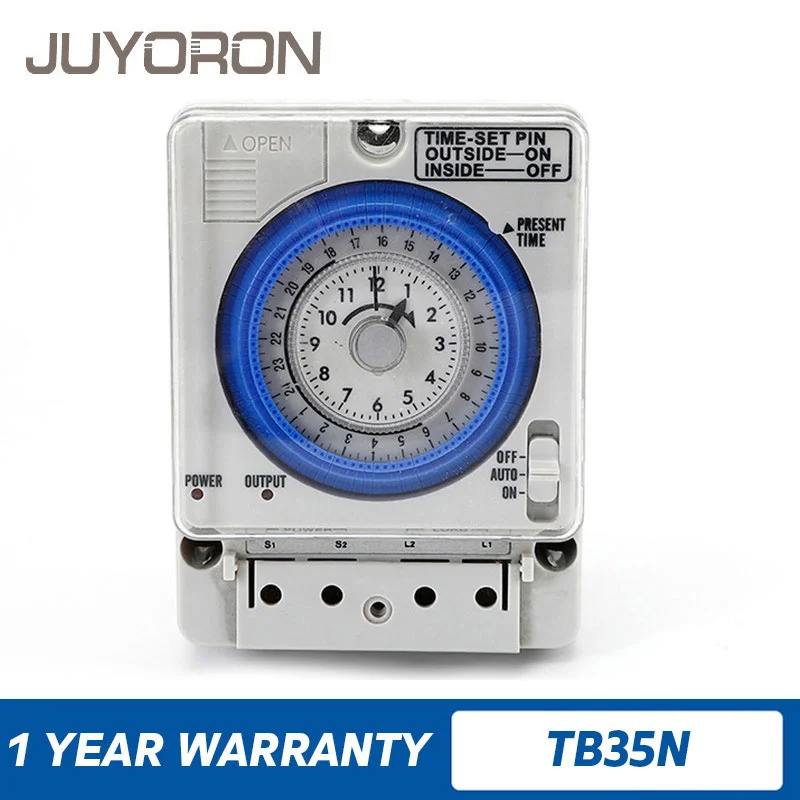 ElectricalMechanicalTimerSwitchAnalogDialTimersTB35N24hours