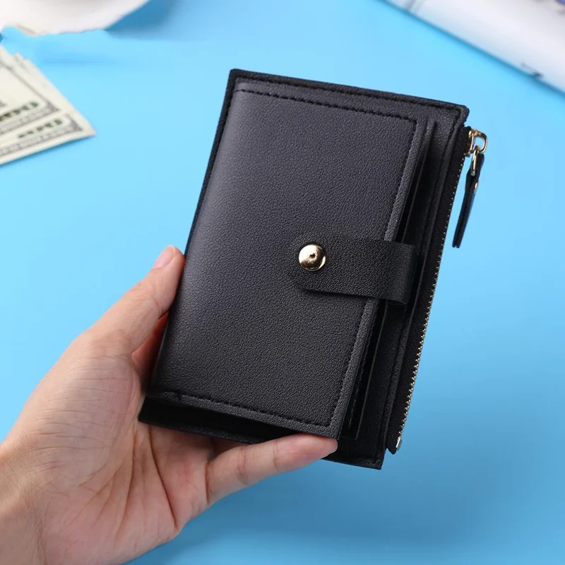 PU Leather Credit Card Holder Coin Purse Wallet For Men Women
