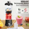 Mini Portable Blender Electric Fruit Juicer Smoothie Orange Fresh Juice Blender Multifunction Rechargeable Portable Juicer Mixer 3