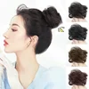 Fluffy Invisible Seamless Bun Natural Look Synthetic Hair Ring Fluffy Hair Decoration Women Girls Hair Tie Braiding Styling Tool 2