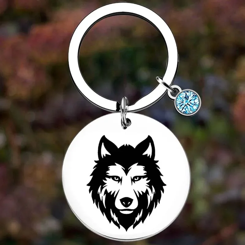 

Metal Teen Wolf Keychain Wolf Birthday Key Chain Pendant Jewelry Cool Wolf Christmas Gifts