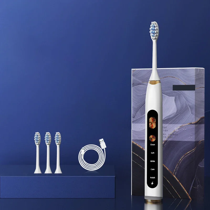 Cepillo de dientes eléctrico sónico Xiaomi Youpin con 5 modos de blanqueamiento dental, recargable por USB, IPX7, resistente al agua, juego de cepillo de dientes eléctrico para adultos